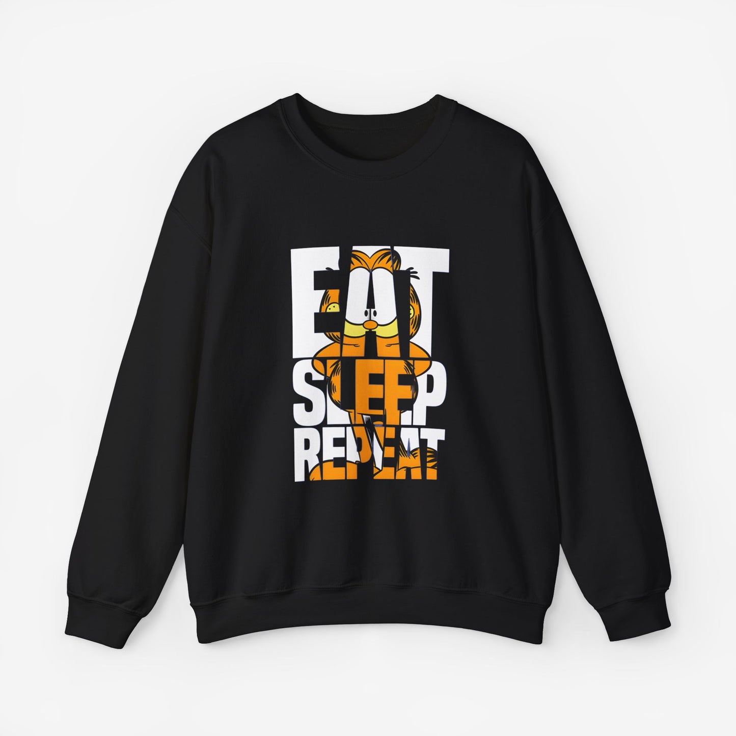 EAT SLEEP REPEAT Sweatshirt Black S 