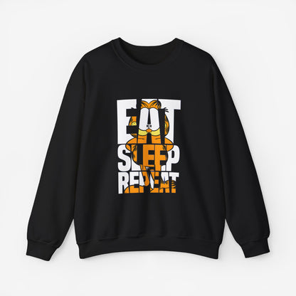 EAT SLEEP REPEAT Sweatshirt Black S 