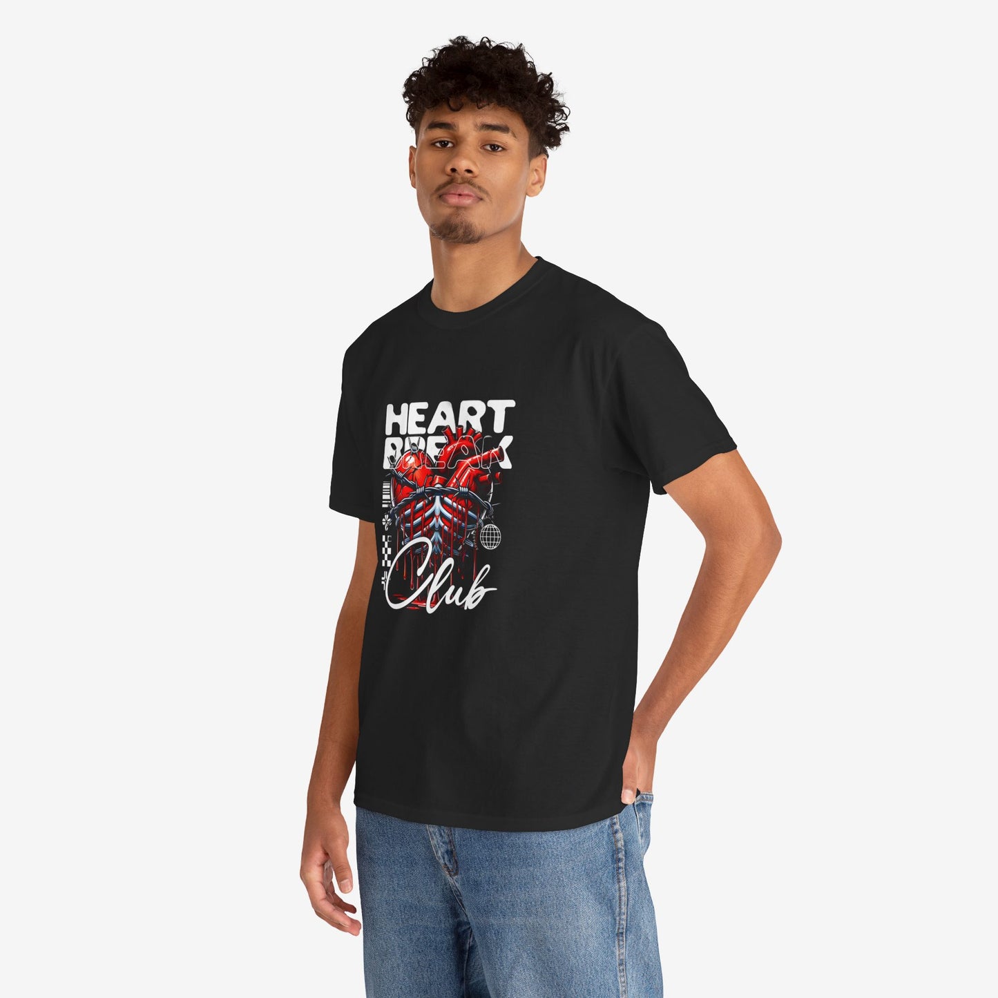 Graphics Heart Design Tee 