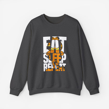 EAT SLEEP REPEAT Sweatshirt Dark Heather S 