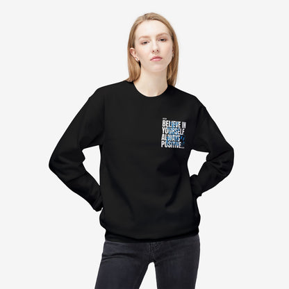 Believe in yourself crewneck sweatshirt Black S 