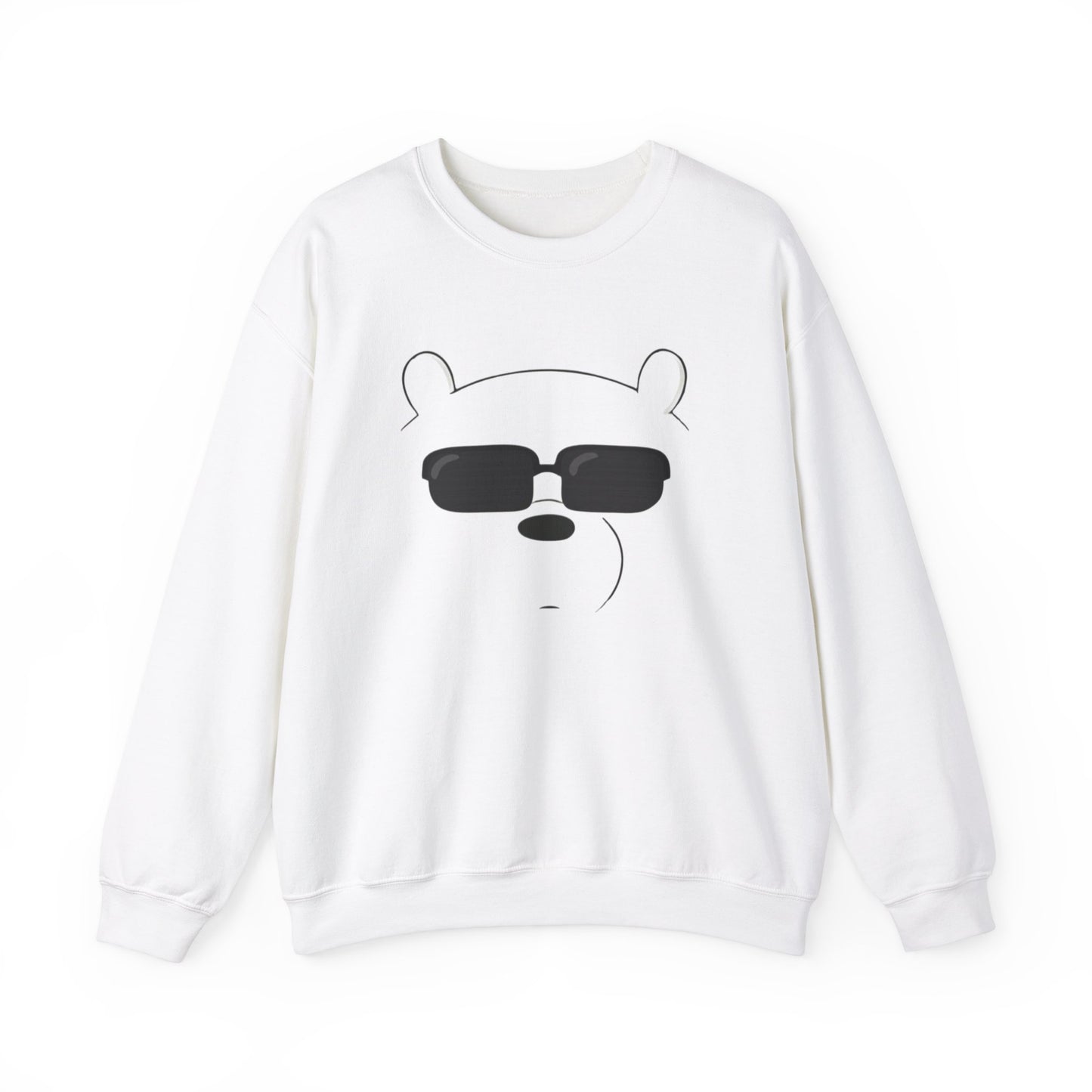 Panda Crewneck Sweatshirt S White 