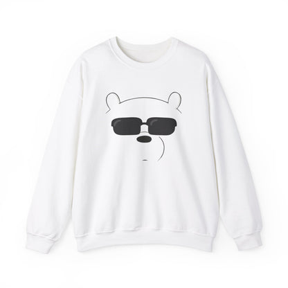 Panda Crewneck Sweatshirt S White 