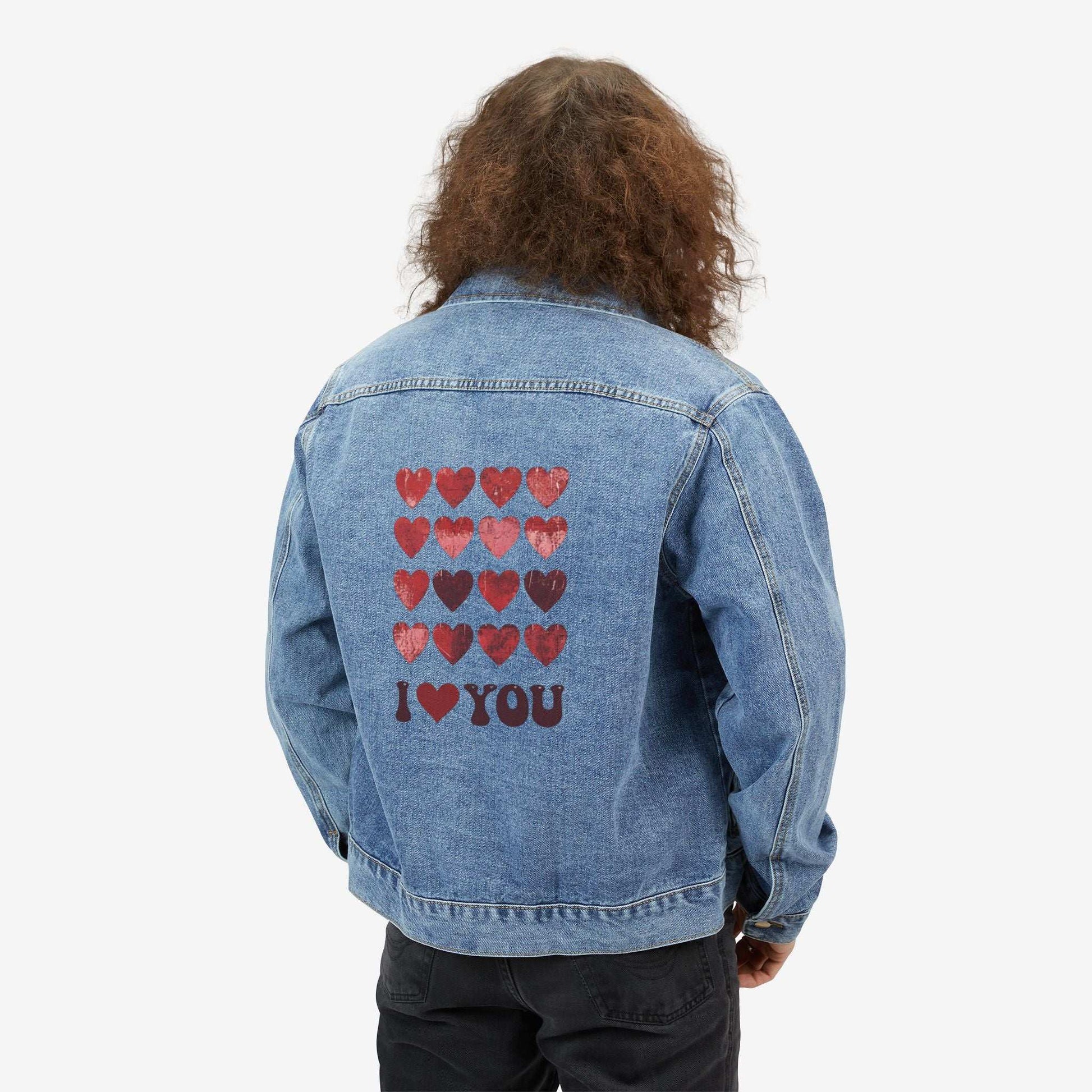 I love You Men's Denim Jacket