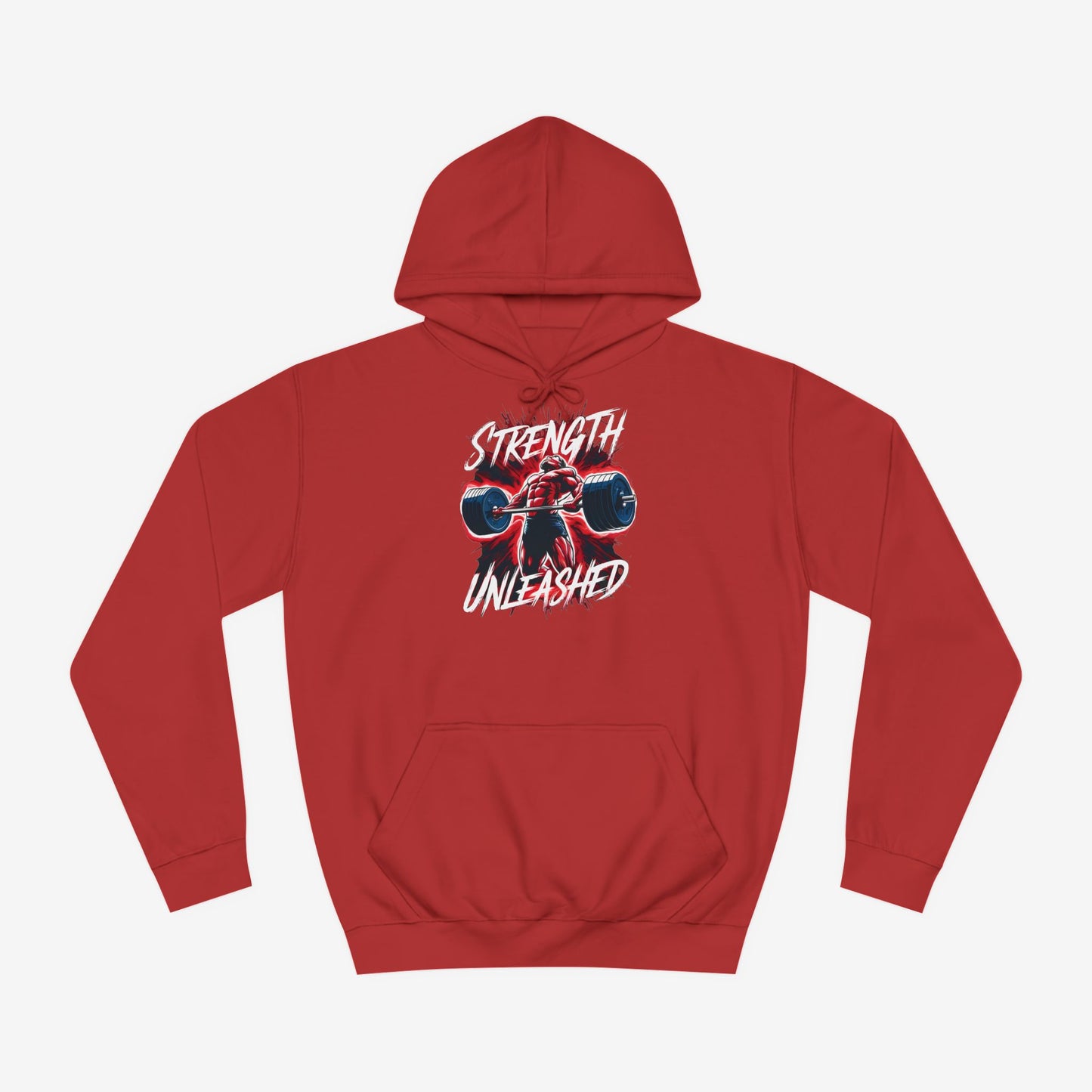 Strength Unleashed Custom Hoodie Design Fire Red XS 