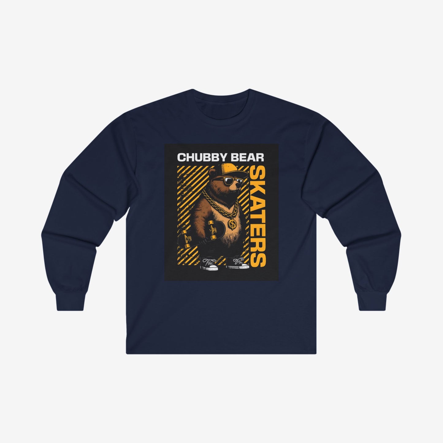 Chubby Bear Long Sleeve T Shirt S Navy 