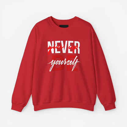 NEVER GIVE UP Sweatshirt Red S 