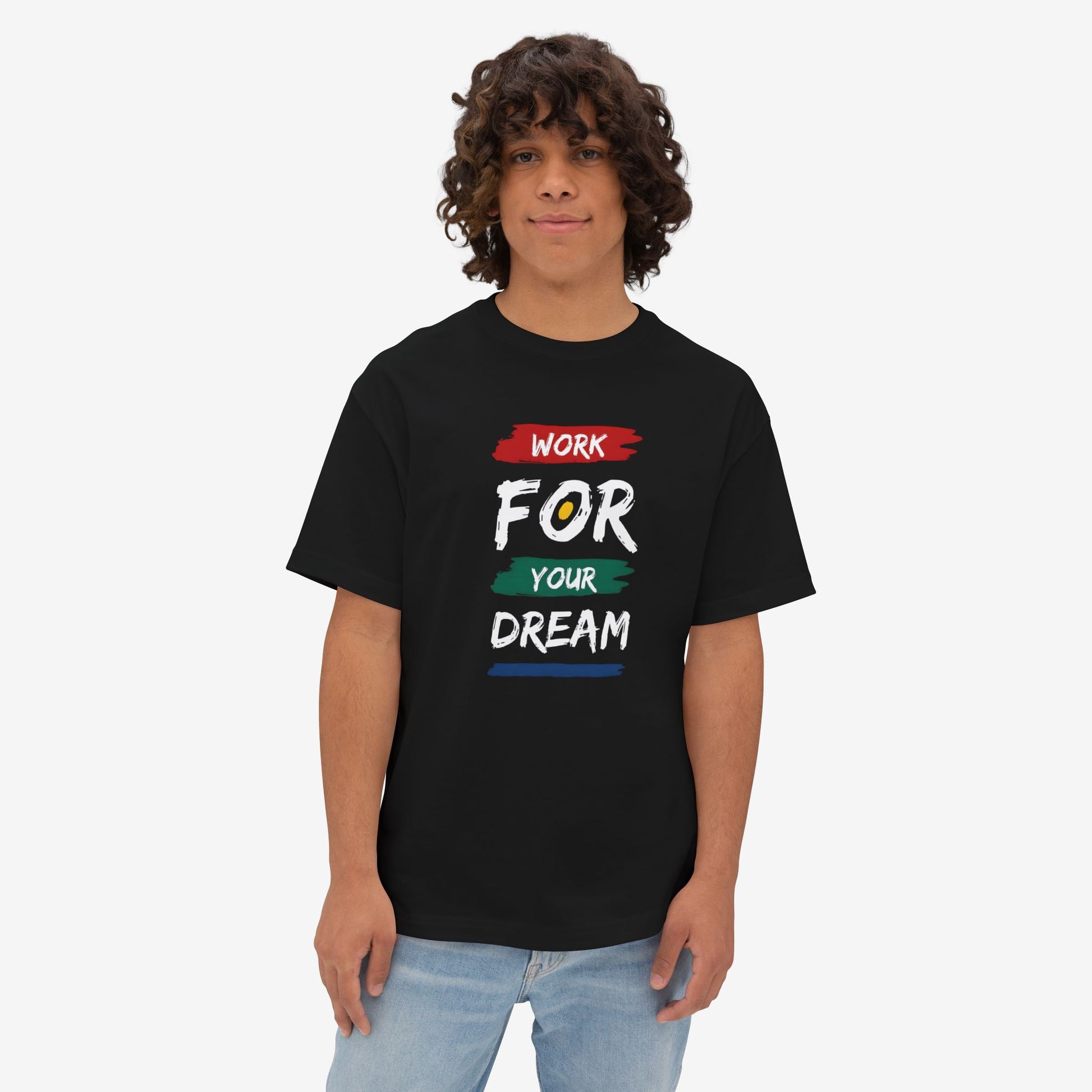 WORK FOR DREAMS Oversized Boxy Tee 