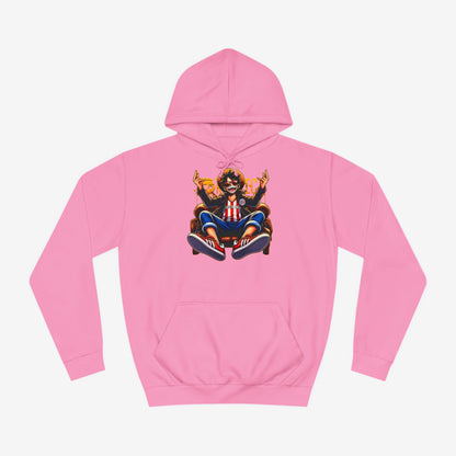 One Piece Luffy Custom Hoodie Candyfloss Pink XS 