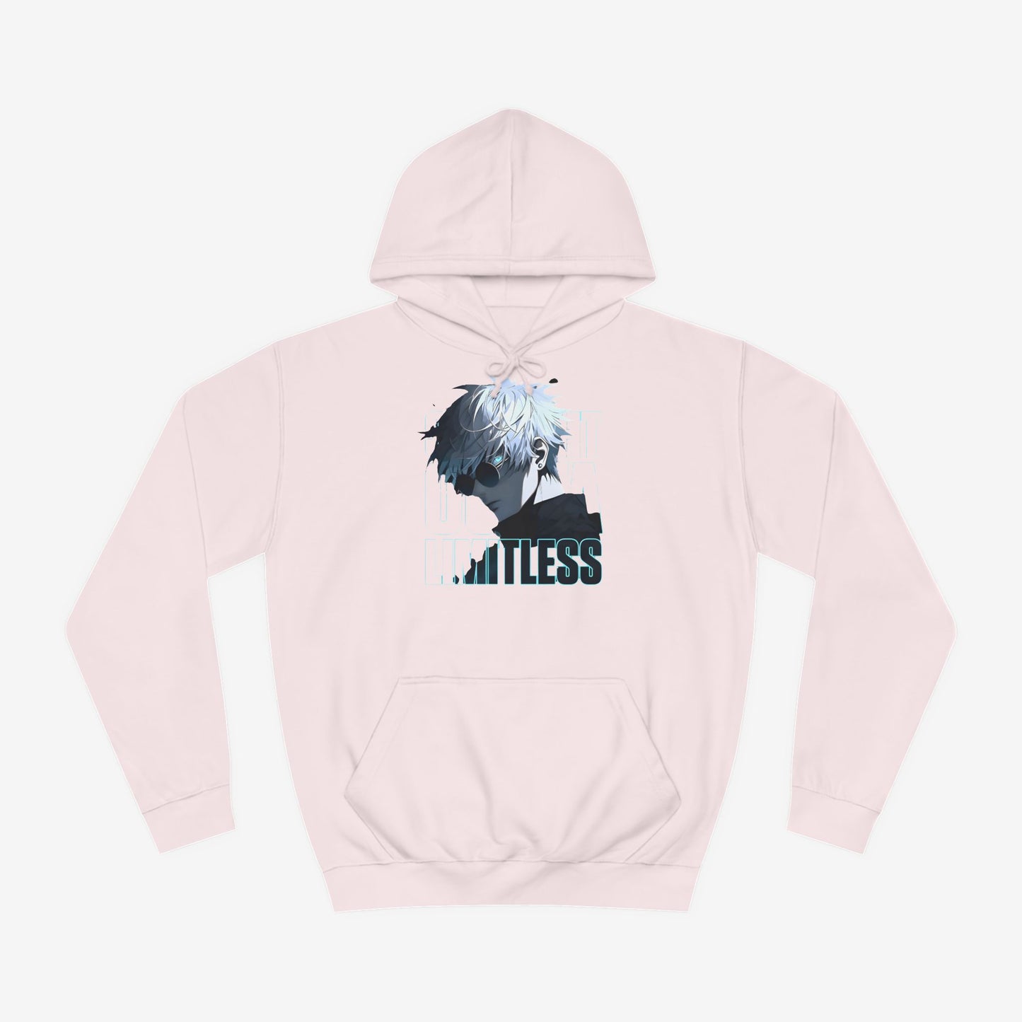 Anime Graphic Hoodie Baby Pink XS 