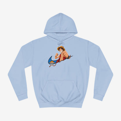 Nike Luffy Custom Hoodie Design Sky Blue XS 