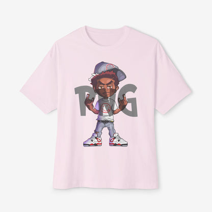 PNG Art Oversized Tshirt Soft Pink XS 