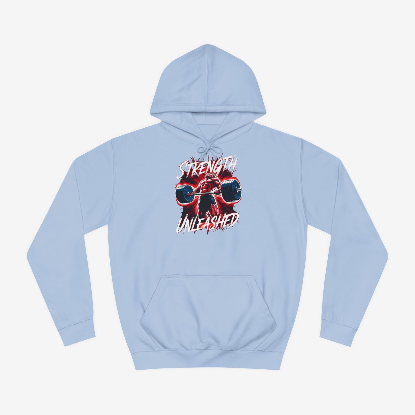 Strength Unleashed Custom Hoodie Design Sky Blue XS 