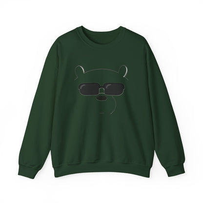 Panda Crewneck Sweatshirt S Forest Green 