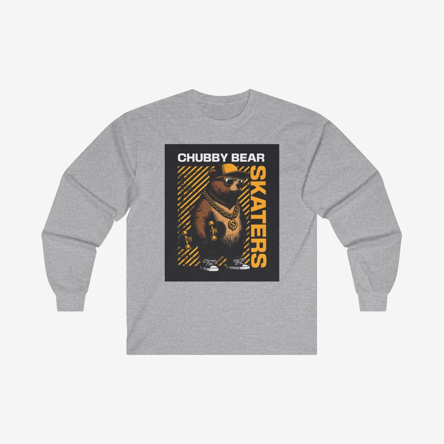 Chubby Bear Long Sleeve T Shirt S Sport Grey 