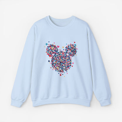 Sweatshirt Mickey Mouse Art Design S Light Blue 