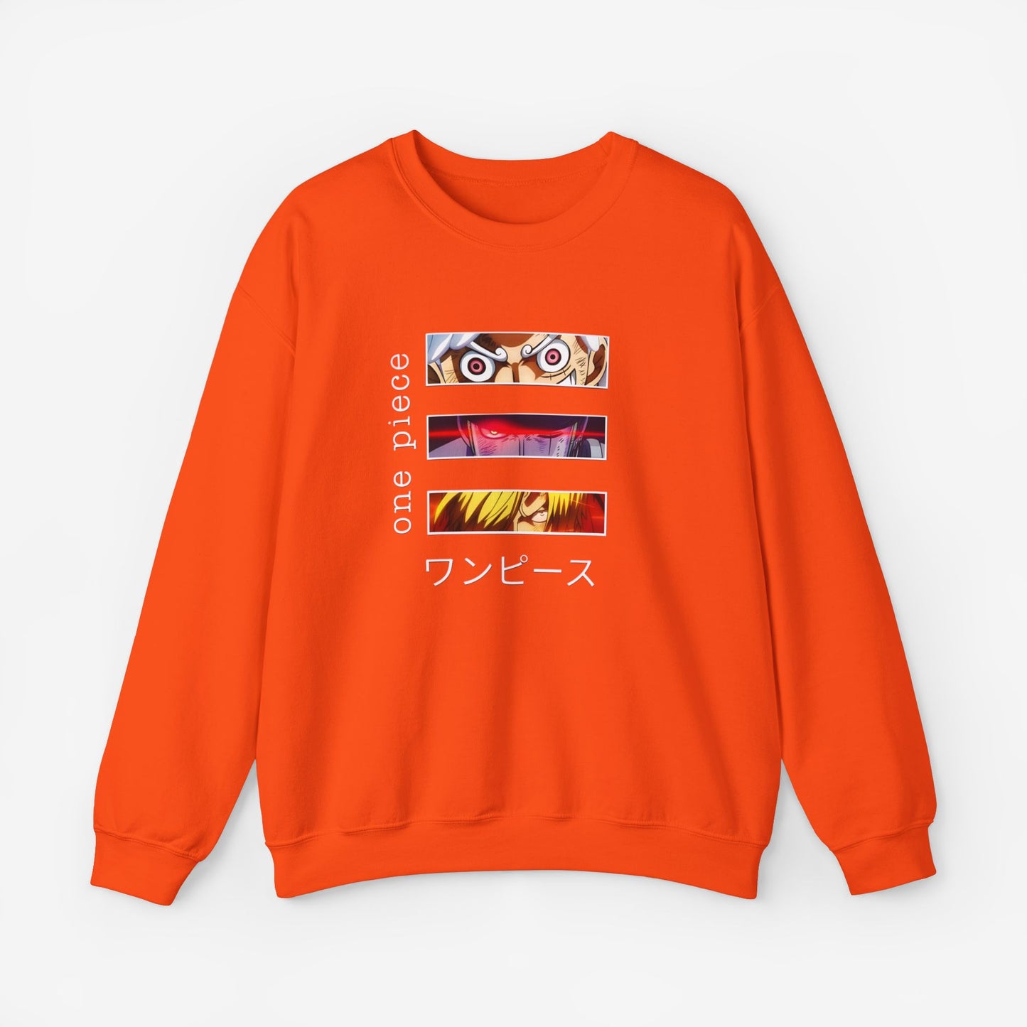 Unisex Anime Sweatshirt S Orange 