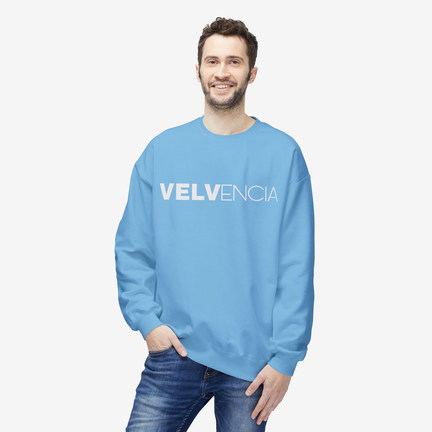 VELVENCIA crewneck sweatshirt Sky S 