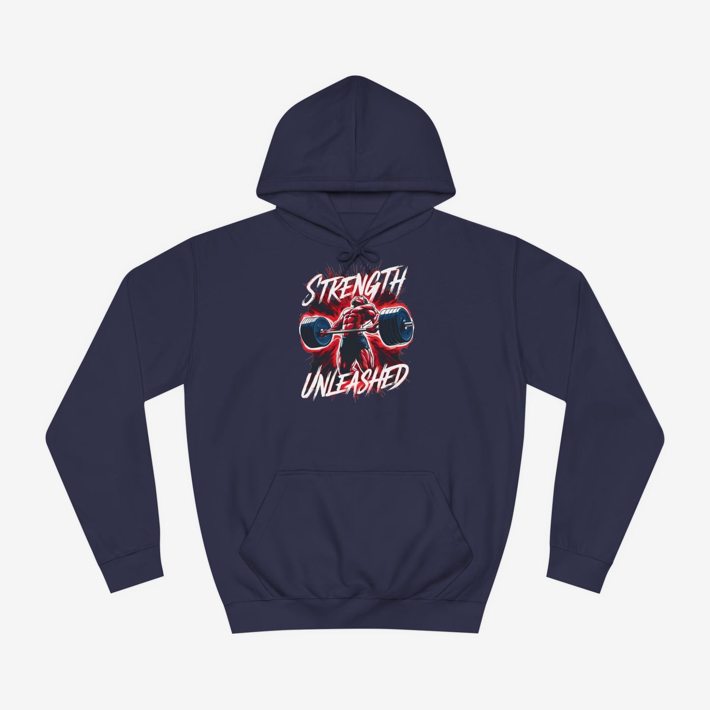 Strength Unleashed Custom Hoodie Design Oxford Navy XS 