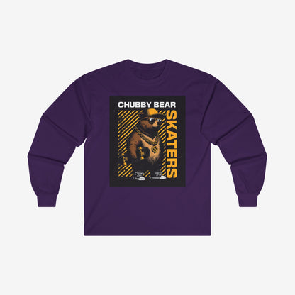 Chubby Bear Long Sleeve T Shirt S Purple 