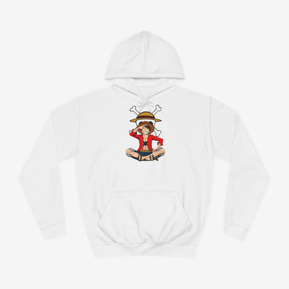 Luffy Custom Hoodie Arctic White XS 