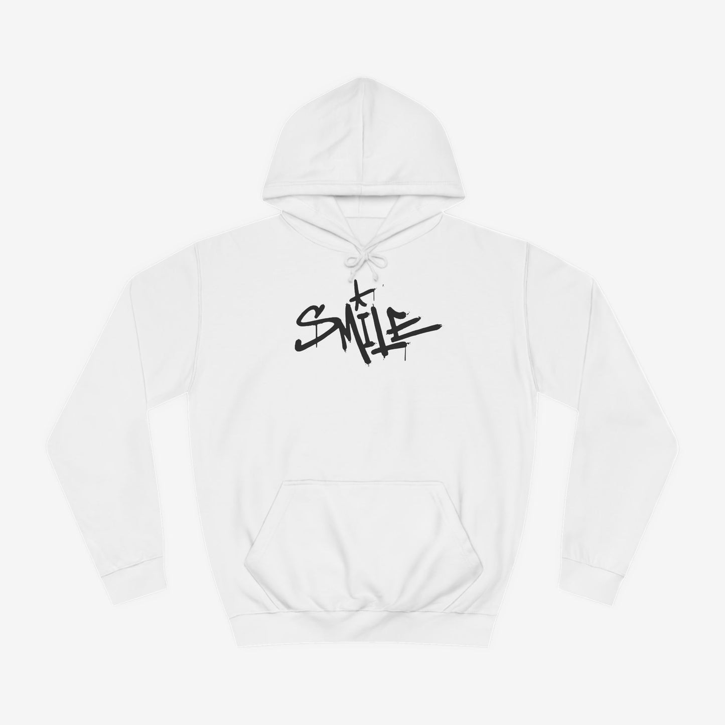 Smile Custom Hoodie Design Arctic White XS 