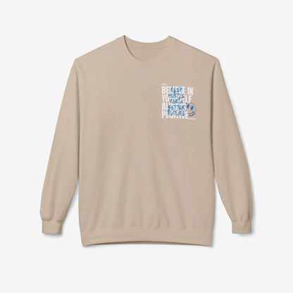 Believe in yourself crewneck sweatshirt Sand S 