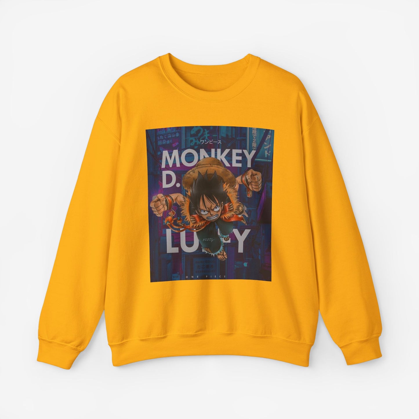 Luffy Sweatshirt S Gold 