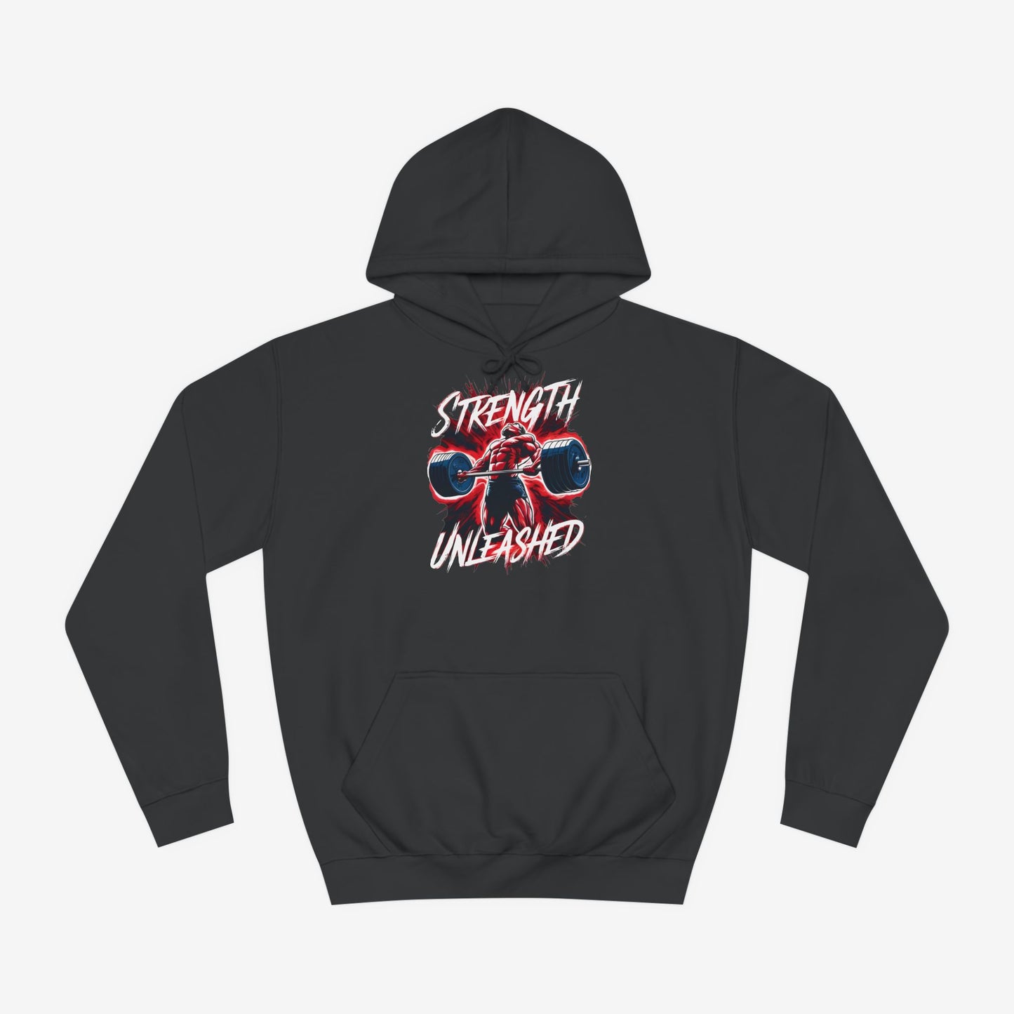 Strength Unleashed Custom Hoodie Design Jet Black XS 