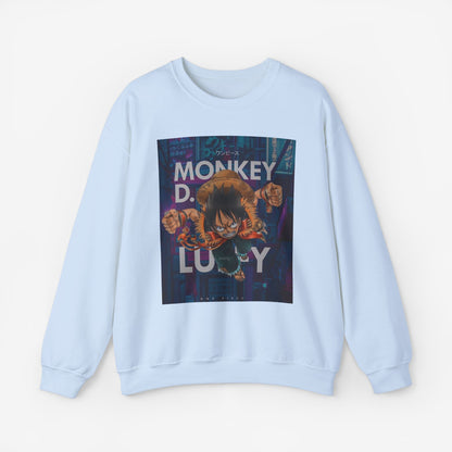 Luffy Sweatshirt S Light Blue 