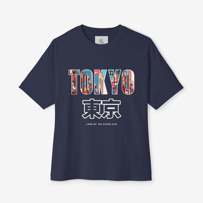 TOKYO Oversized Boxy Tee Navy XS 