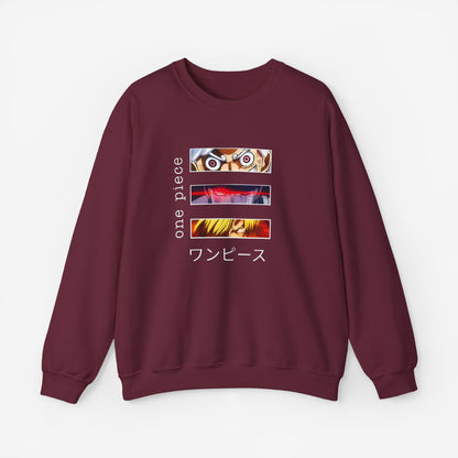 Unisex Anime Sweatshirt S Maroon 