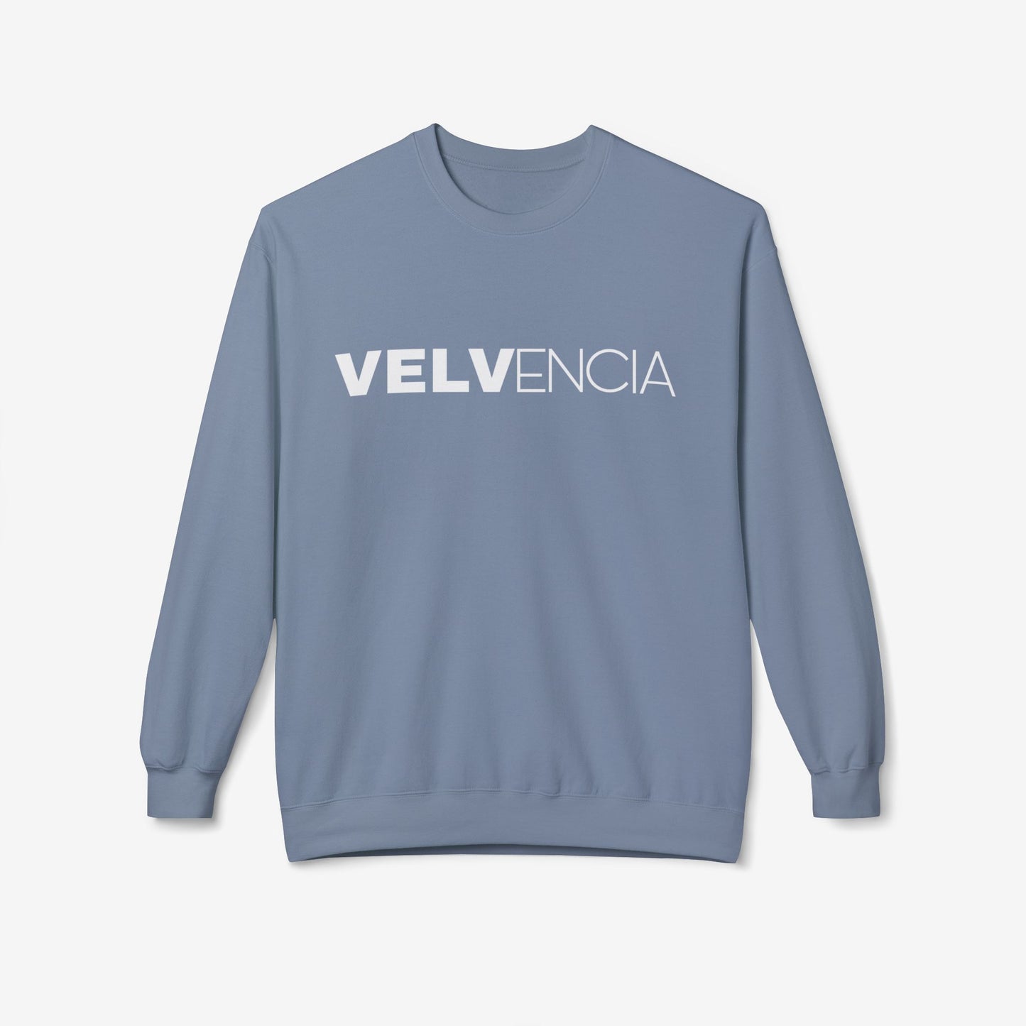 VELVENCIA crewneck sweatshirt Stone Blue S 