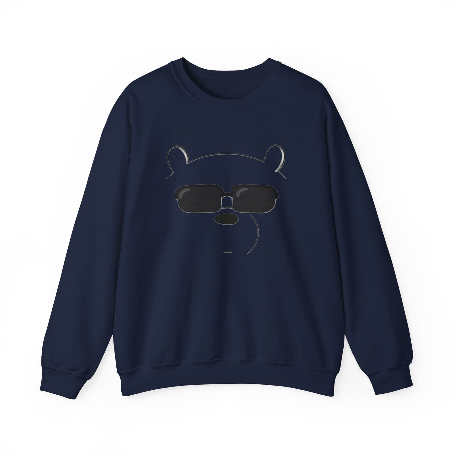 Panda Crewneck Sweatshirt S Navy 