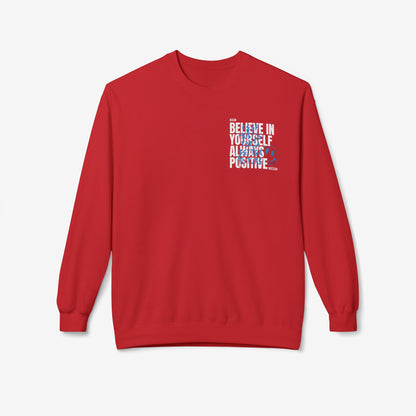 Believe in yourself crewneck sweatshirt Red S 