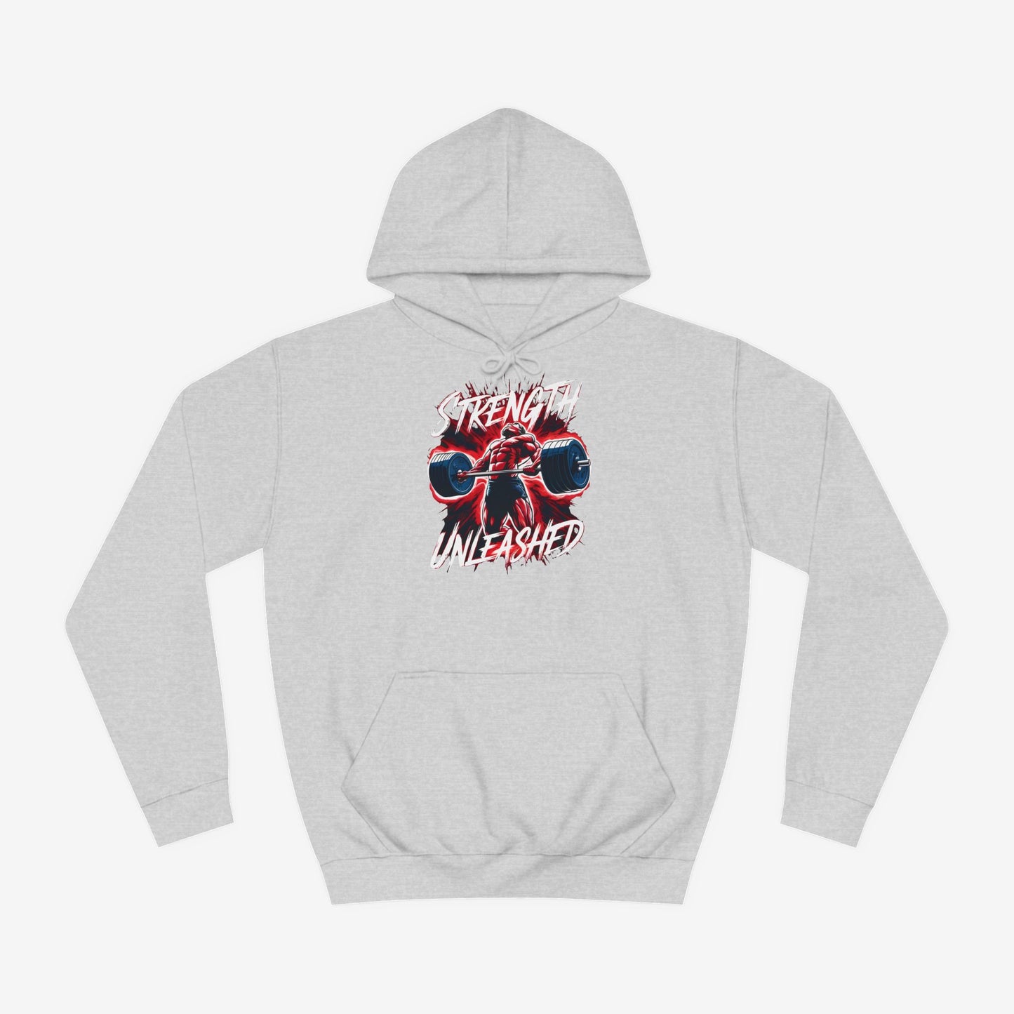 Strength Unleashed Custom Hoodie Design Heather Grey XS 