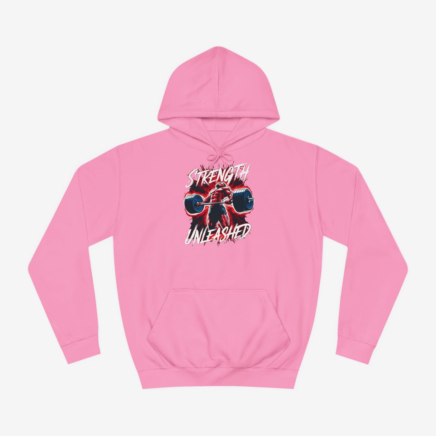 Strength Unleashed Custom Hoodie Design Candyfloss Pink XS 