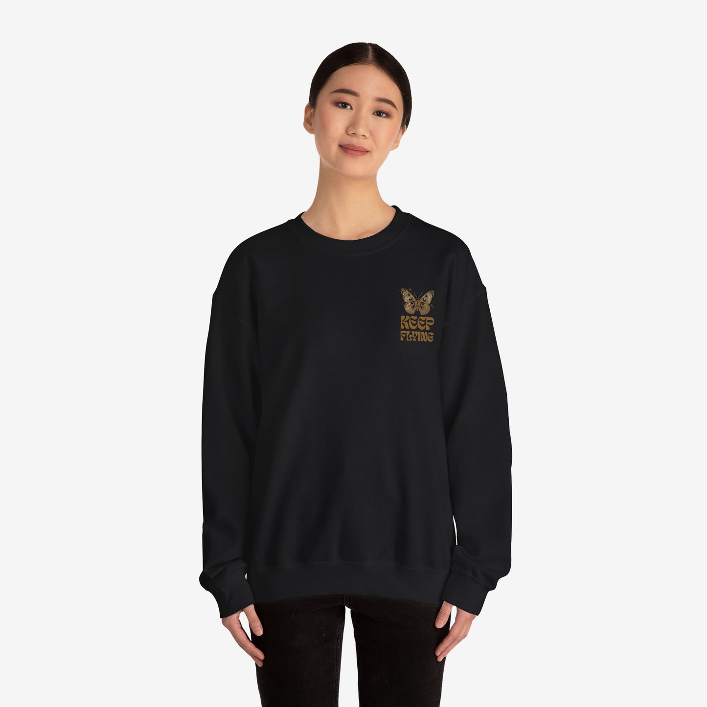 Crewneck Sweatshirt Keep Flying