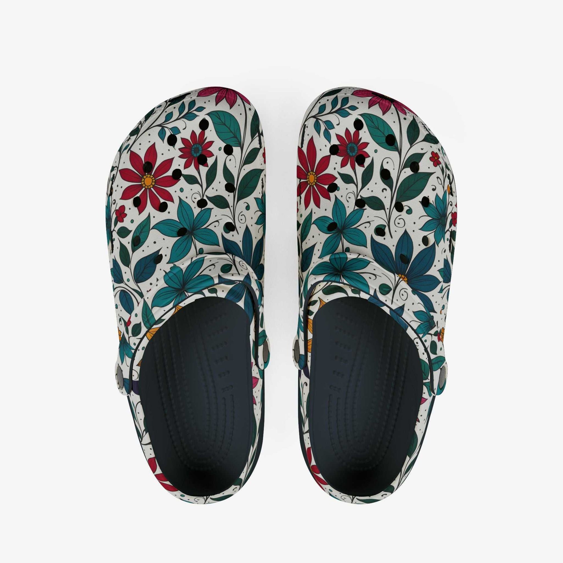 Flowers Print Crocs