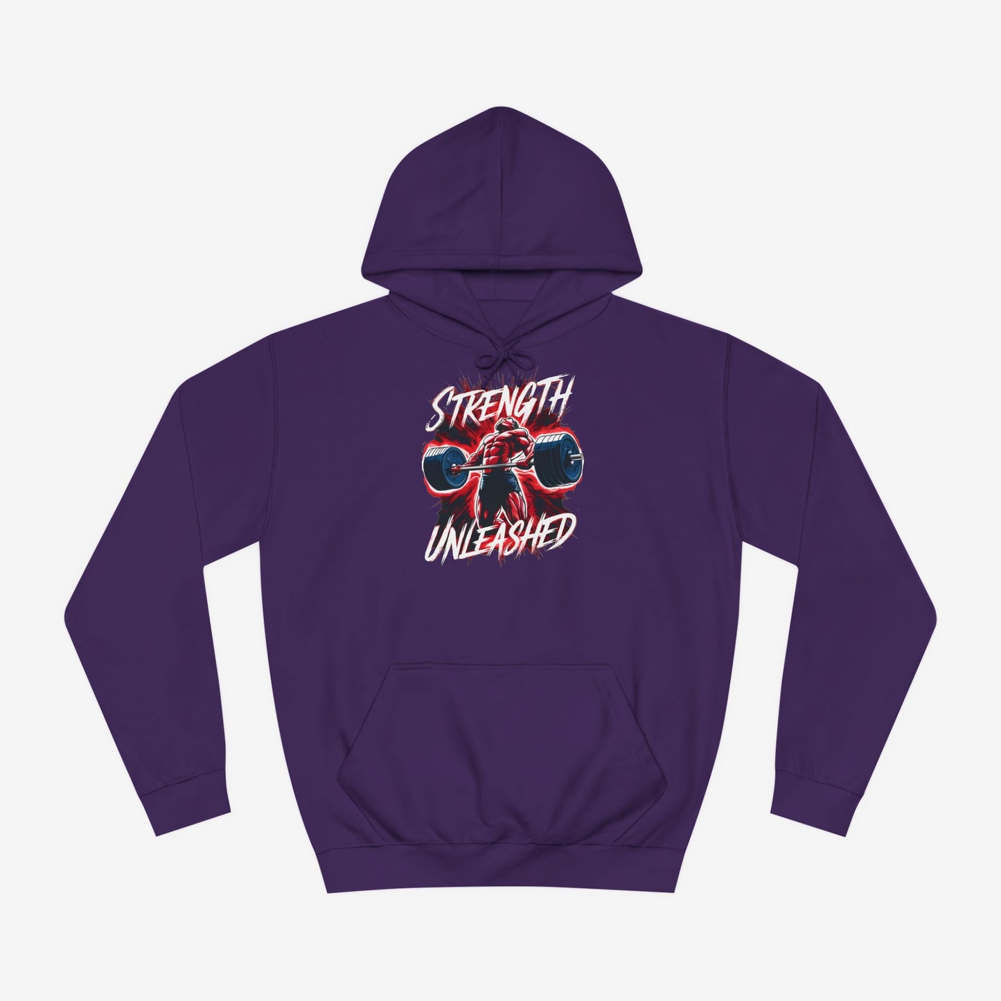 Strength Unleashed Custom Hoodie Design Purple XS 