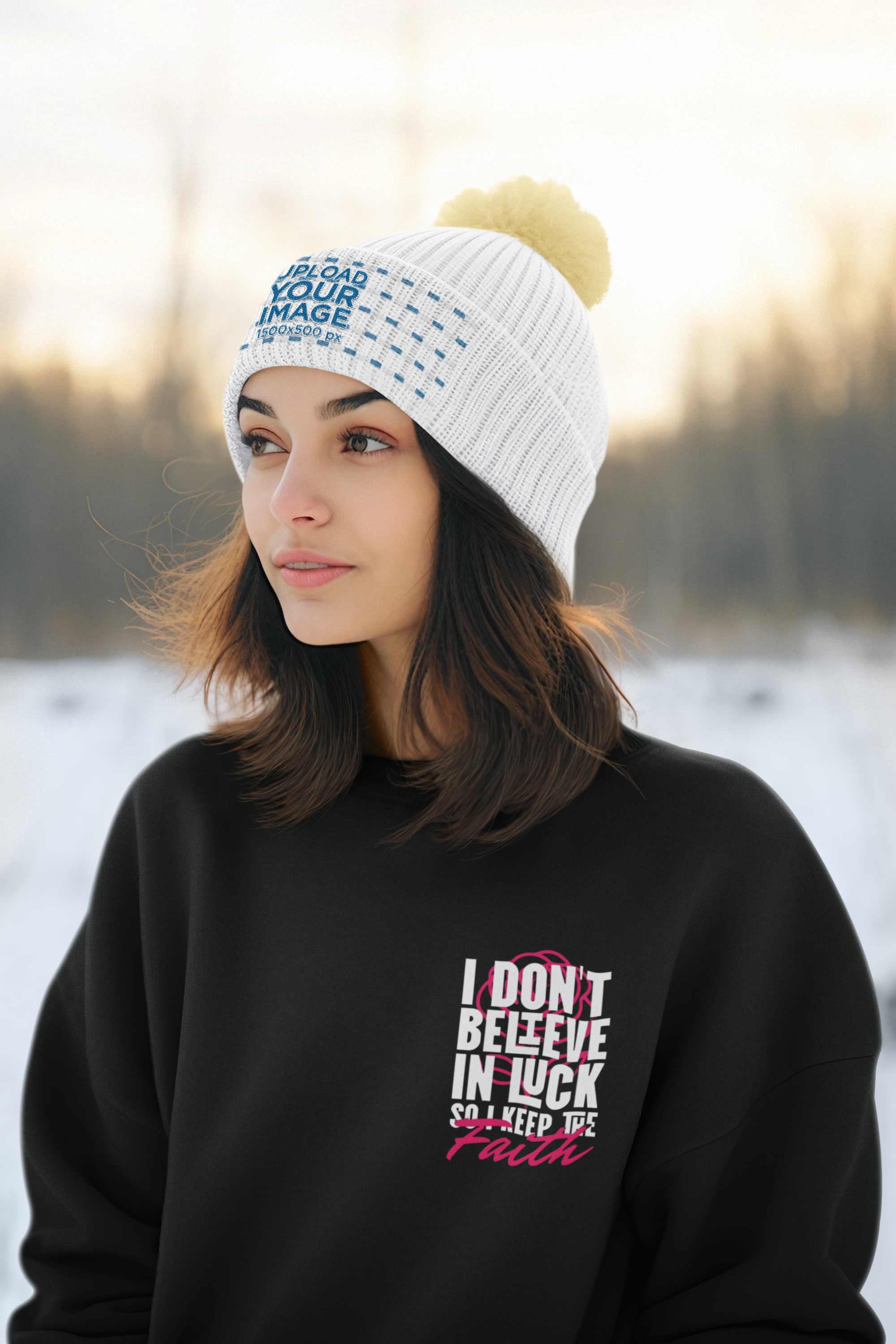 I Don't Believe in Luck So i Keep Faith crewneck sweatshirt 