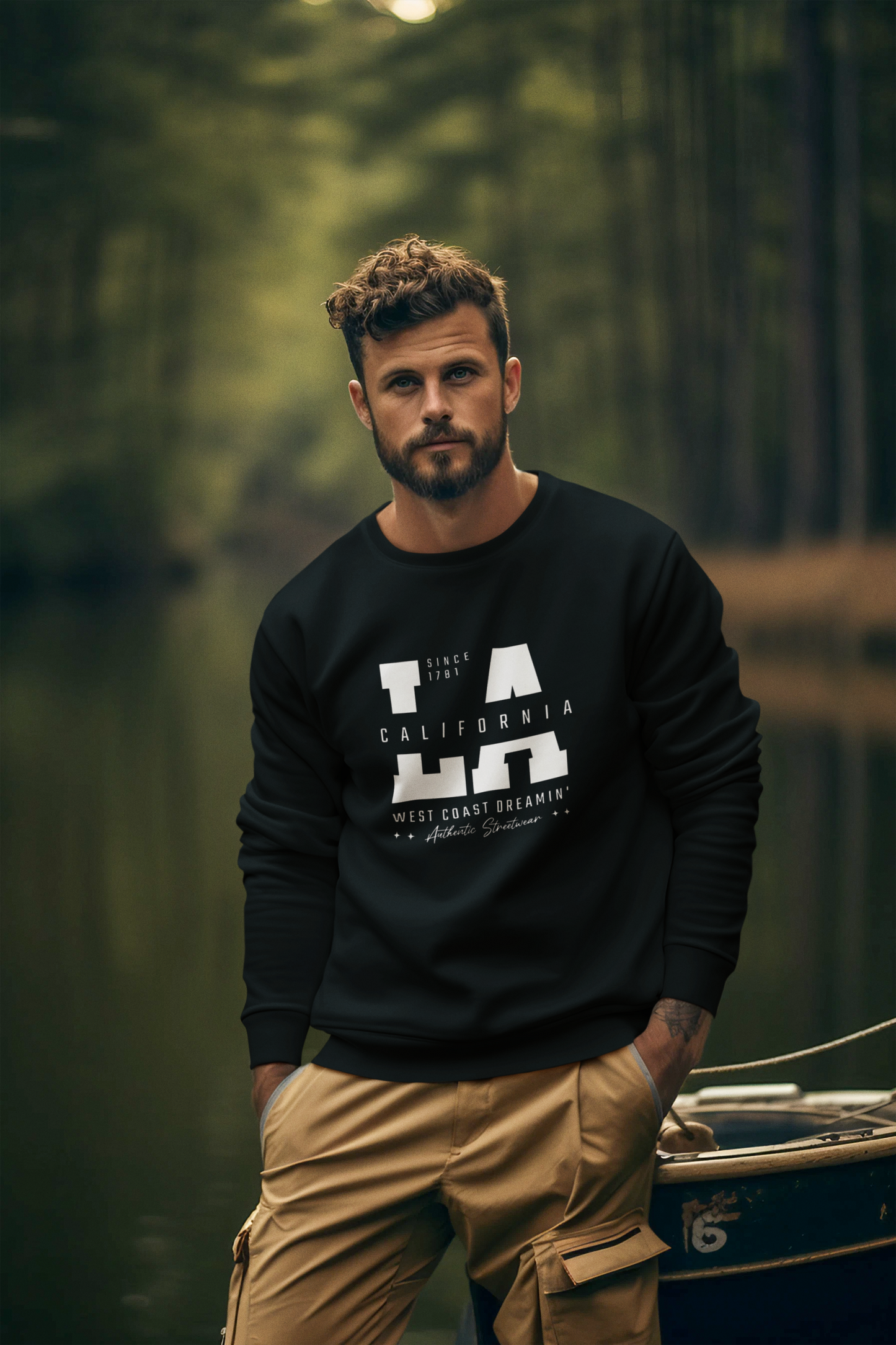 LA CALIFORNIA crewneck sweatshirt 