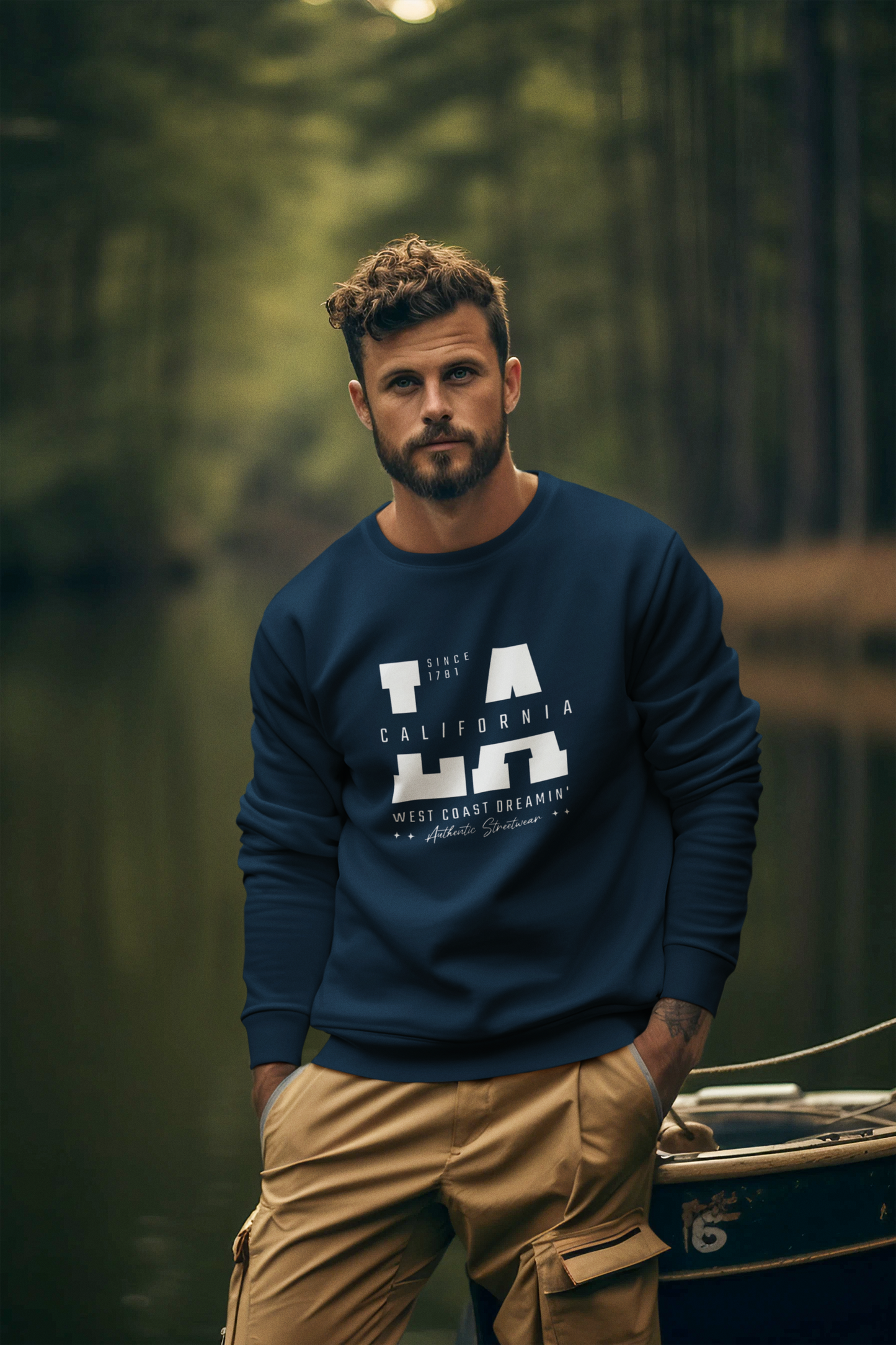 LA CALIFORNIA crewneck sweatshirt 