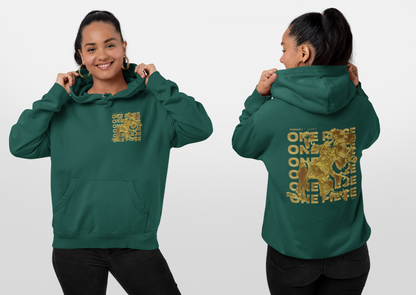 ONE PIECE Hooded Sweatshirt S Forest Green 