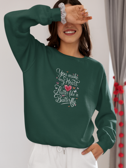 You make my heart Crewneck Sweatshirt