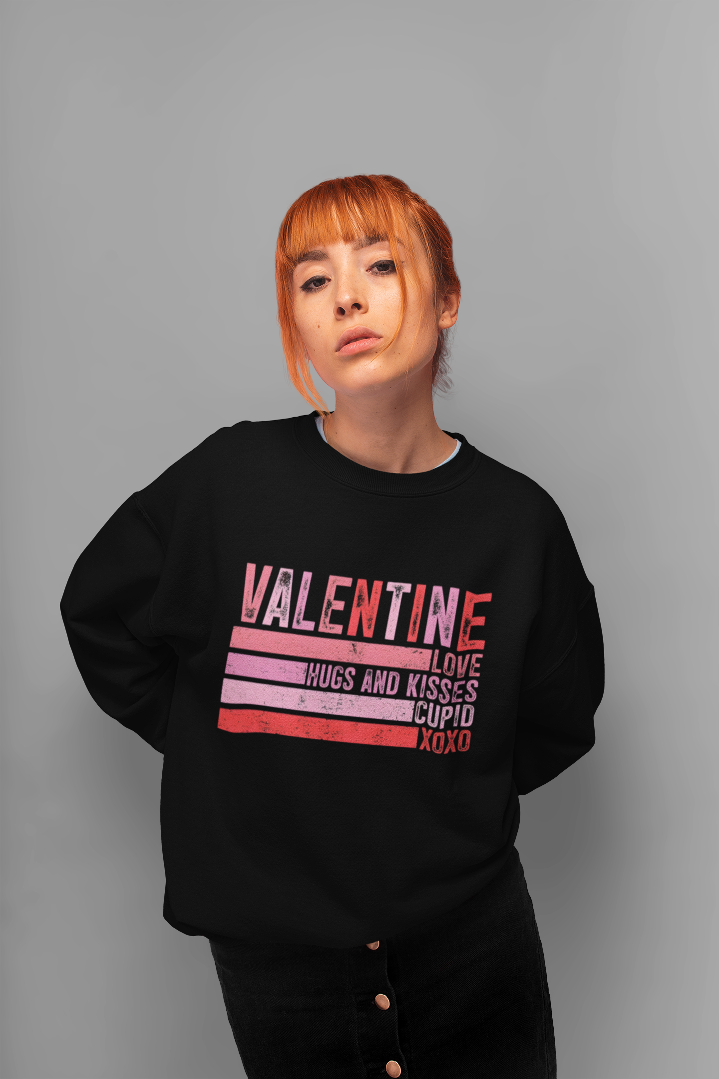 HAPPY VALENTINE Crewneck Sweatshirt