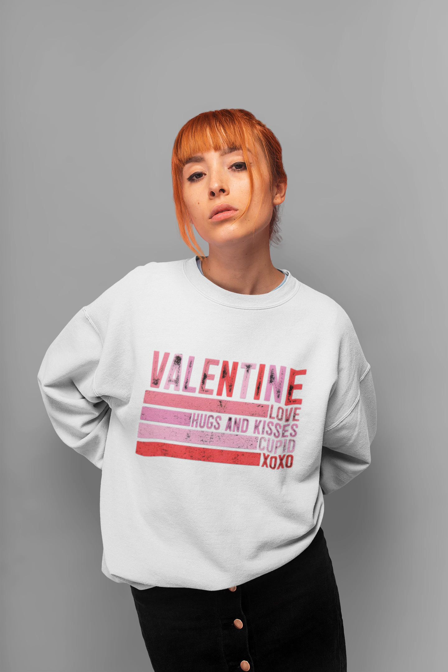 HAPPY VALENTINE Crewneck Sweatshirt