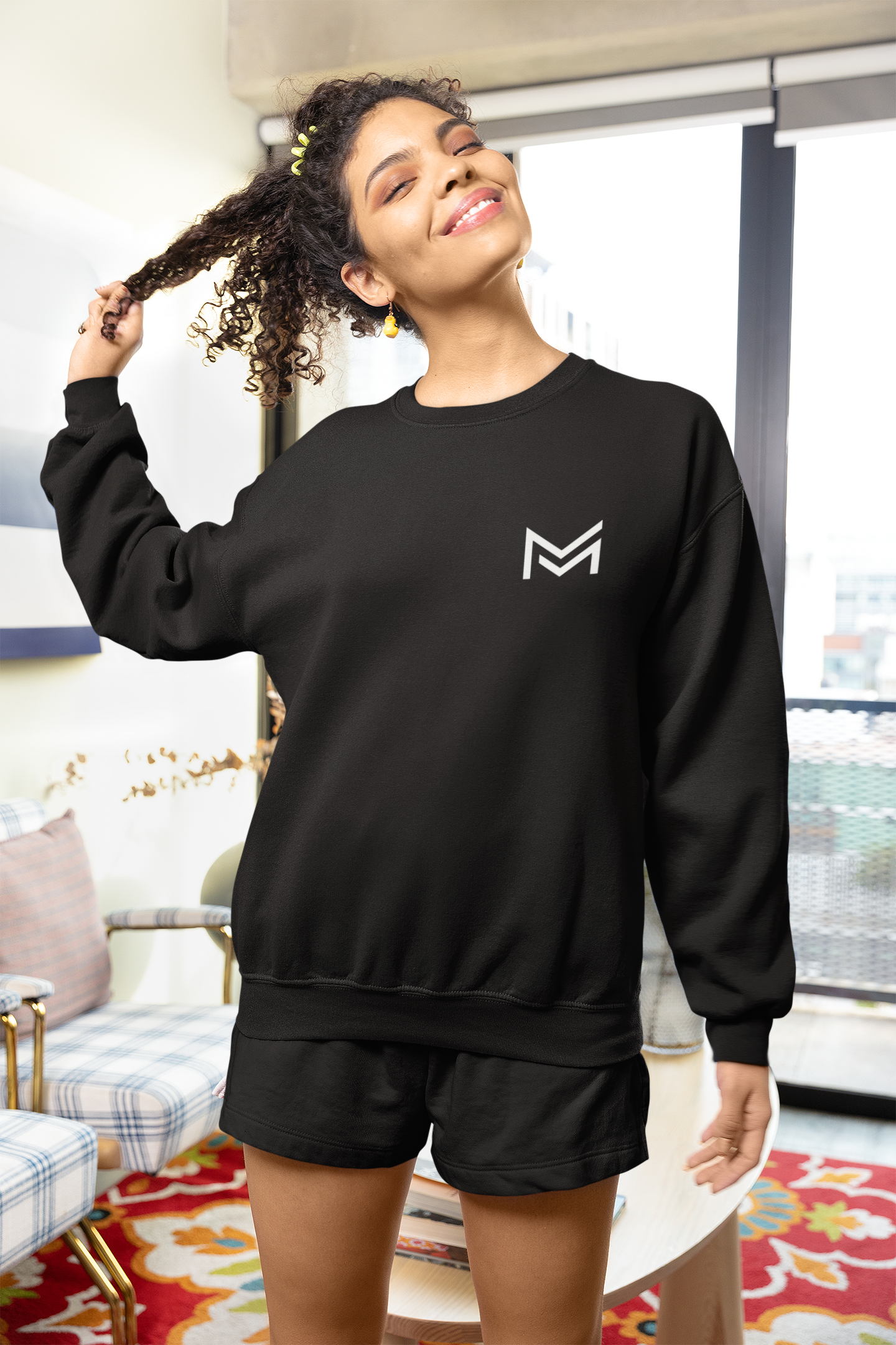 Unisex Crewneck Sweatshirt M Letter