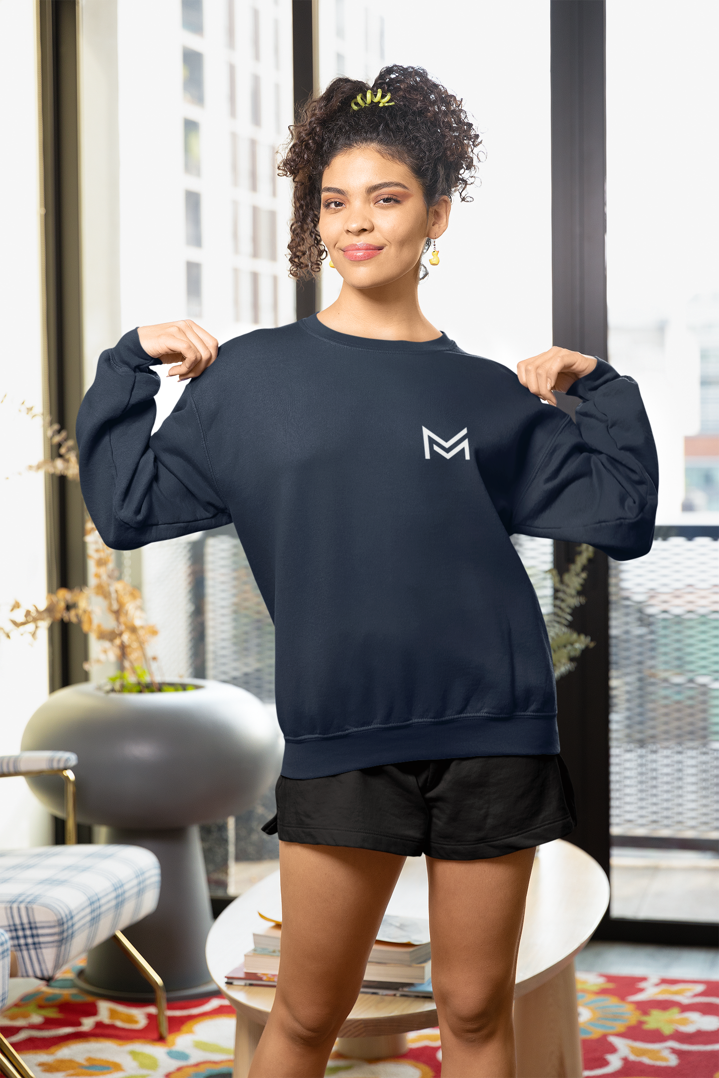 Unisex Crewneck Sweatshirt M Letter