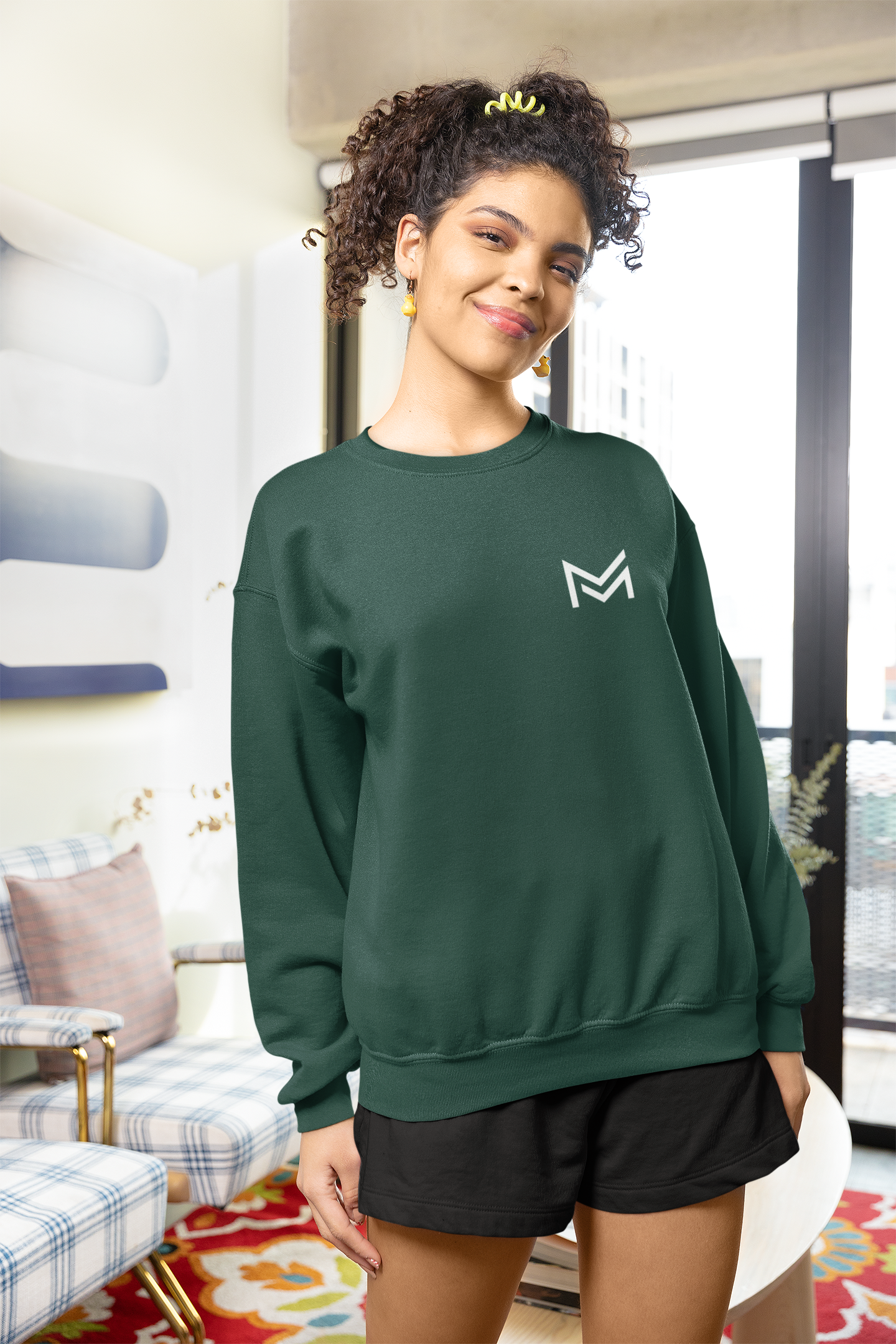 Unisex Crewneck Sweatshirt M Letter